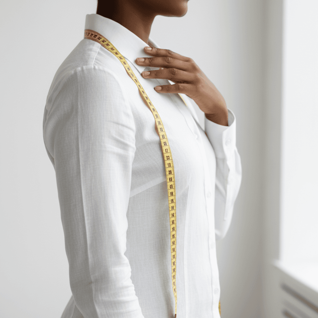 Mulher medindo cintura após perda de peso